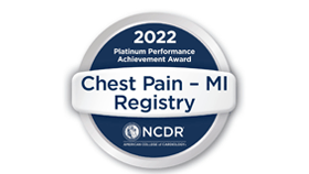 Chest Pain – MI Registry Platinum Performance Achievement Award 2022