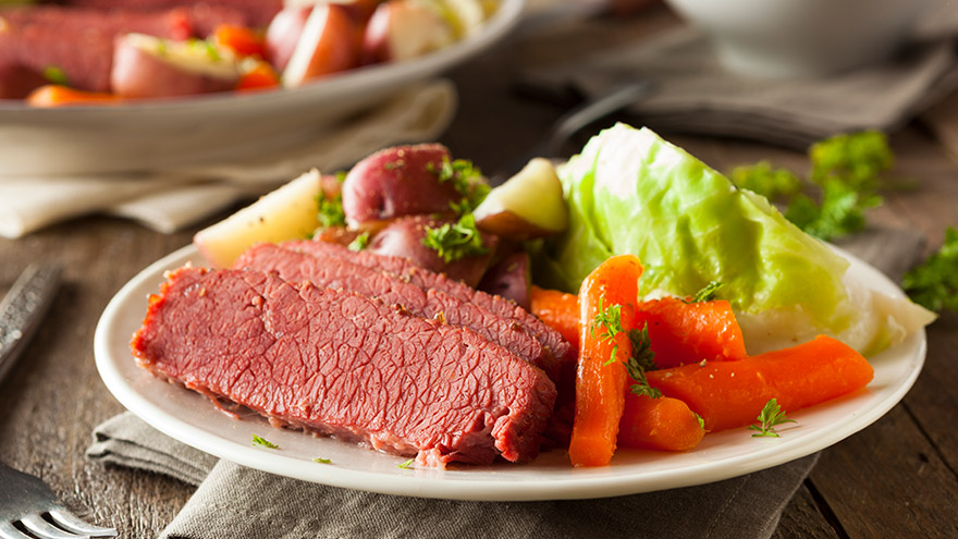 Healthier Corned Beef and Cabbage